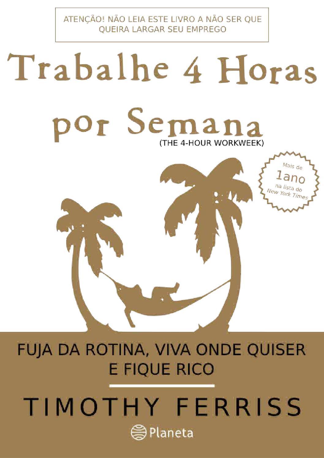 Capa do livro Trabalhe 4 Horas por Semana